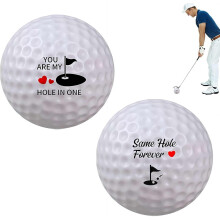 Sjove golfbolde tillykke med jubilæet unikke træningsbolde valentinsgave til golfspiller