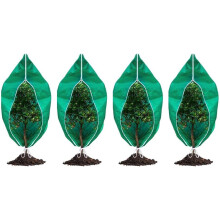 Kit com 4 capas protetoras reutilizáveis para plantas e árvores de jardim.