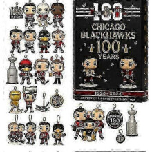 (B Chicago Blackhawks blind box)Chicago Bears Week 105 Christmas Blind Box Christmas Tree Decoration Acrylic Pendant