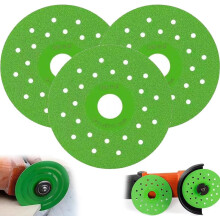Diamantzaagblad met afgeschuinde rand voor glastegels, 100 mm snijschijf voor haakse slijper.
