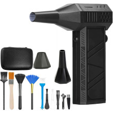Mini Turbo Sneeuwblazer met LED-verlichting, 130.000 tpm, draagbaar, 3 snelheden, voor auto, oprit en tuin.