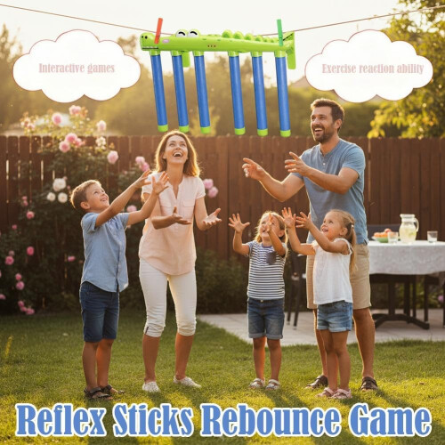 Reflective Drop Stick Challenge Game Hand Eye Coordination Reflex Training 3 Speed 2