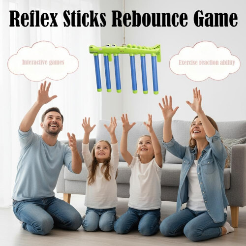 Reflective Drop Stick Challenge Game Hand Eye Coordination Reflex Training 3 Speed 1