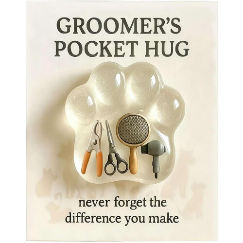 Τσέπη αγκαλιάς για groomer σκύλων, με ευχαριστήριες κάρτες
