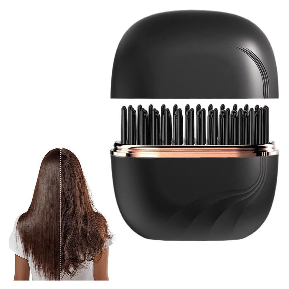 Oimg Mini Cordless Hair Straightener Rechargeable Portable Comb 3 Speed For Travel