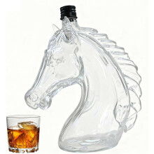 Hestehode Whisky-karaffel Dyrespritdispenser med propp Gave til menn pappa
