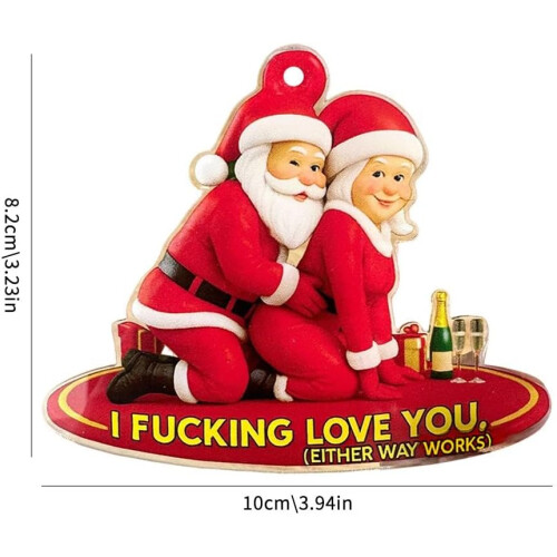 Στολίδια χριστουγεννιάτικου δέντρου Santa, ακρυλικά για πάρτι και οικογένεια 1
