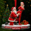 Στολίδια χριστουγεννιάτικου δέντρου Santa, ακρυλικά για πάρτι και οικογένεια 6