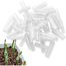 100 unidades de mangas de silicone para enxertia, tubo protetor para tronco de árvores frutíferas e plantas.