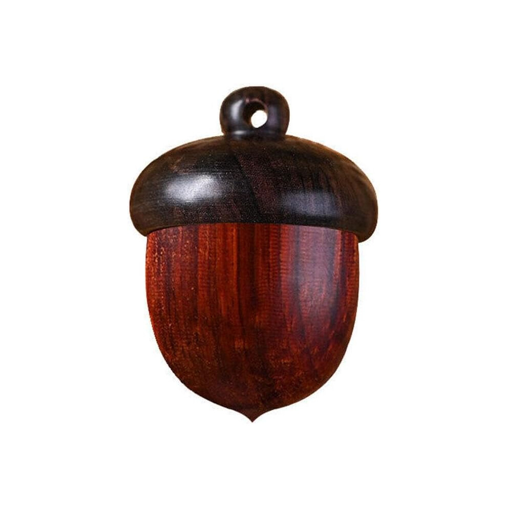 Oimg Solid Wood Weekly Pill Organizer, Portable Travel Medicine Case Sealed Can