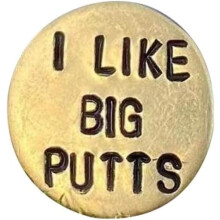 Witzige Golfballmarker aus Metall für Erwachsene, originelle Golfaccessoires als Scherzartikel