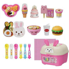 Pudín de fresa, juguete de simulación, accesorios de cocina, princesa, hora del té, merienda