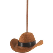 Cowboyhoed kruis autohanger achteruitkijkspiegel vilt western hangende decoratie dames