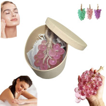 Handmade Grape Bunch Cold Process Soap on Rope, Fresh Vine Essence Bath Gift for Men Women