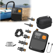 Oplaadbare paddleboardpomp 25 PSI, elektrische SUP-pomp voor boten, tenten en kajaks