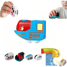 Vagones de tren eléctricos recargables por USB, complemento para pistas de carreras flexibles