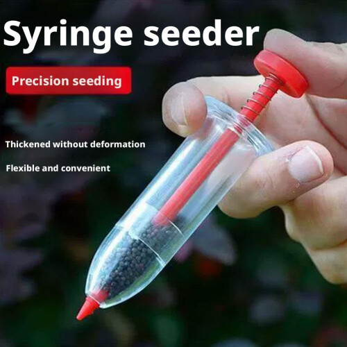 Mini Handheld Seed Dispenser, Adjustable Garden Spreader Planter for Small Seeds 1
