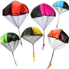 Parachute Toy for Kids Outdoor, Flying Paraglider Parent Child Game Ages 3+
