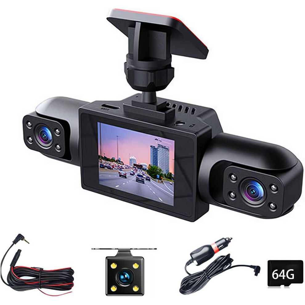 64Gb 360 4 Channel Car Dashcam, 1080P Hd Wifi Night Vision Parking Monitor 3233222886313