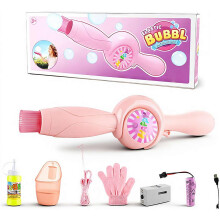 Elastische bubbelstok voor kinderen, oplaadbaar, rookkleur, lichtjes en muziek.