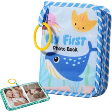 Erstes Fotoalbum für Babys, Stoff mit Dinosaurier-Motiv – Erinnerungsgeschenk