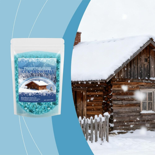 Ice Melt Pellets for Driveways Walkways, Effective Winter Deicer Low Temperature 1