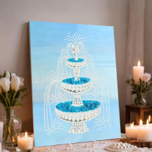 DIY 3D Plastic Pearl Painting Kit, Diamond Dot Art for Adults Beginner Craft