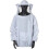 Professional Beekeeper Jacket White Large, Hood Veil Protective Suit Beginner 1