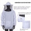 Professional Beekeeper Jacket White Large, Hood Veil Protective Suit Beginner 3