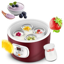 Automatic Yogurt Maker 1L Stainless Steel with Smart Temperature Control and Adjustable Timer