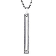 (Steel) suitable for quit smoking breathing necklace, anxiety relief, e-cigarette alternative, breathing aid for