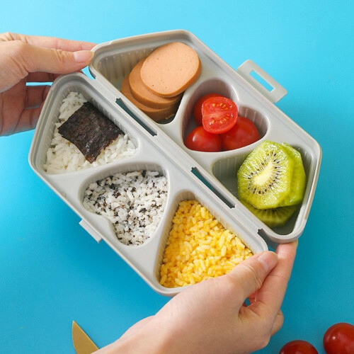 6 in 1 Onigiri Mold 2 PCS, Triangle Rice Ball Sushi Maker Kitchen Tool 2