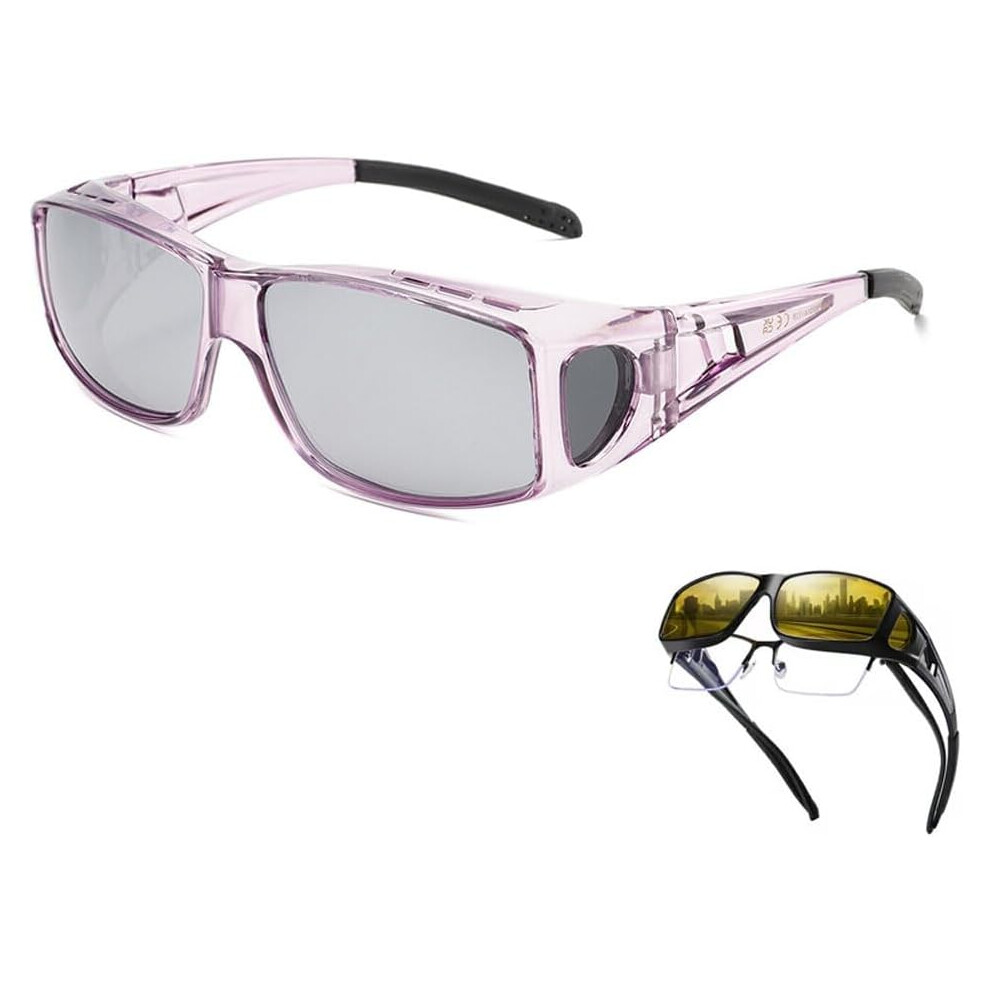 Headlight Glasses For Night Driving, Anti Glare Polarised Vision Over Prescription 3233222889826