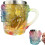 Målad bokmugg, nyhetskaffe 3D, rostfritt stål, bokälskare, presentläsare 1