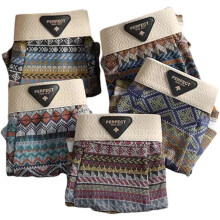 Calzoncillos bóxer de algodón para hombre con estampado retro, malla transpirable que absorbe la humedad.