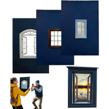 Creative Window Props Photo Frame, Portable Travel Photography Tool Outdoor