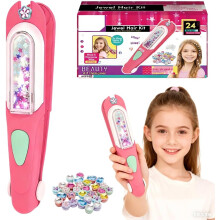 Kit de gemas para el cabello con diamantes brillantes, sellos reutilizables, accesorios brillantes