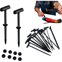 Universele nylon kabelbinder met gesp, zware uitvoering, met pinknop, voor auto-onderdelen.