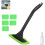 Windshield Cleaning Tool Microfiber, Car Window Cleaner Extendable Handle Pads 1