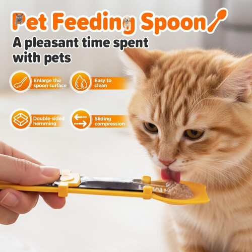 Cat Treat Spoon Squeeze Multi Function, Dispenser for Wet Food Snack Paste 2
