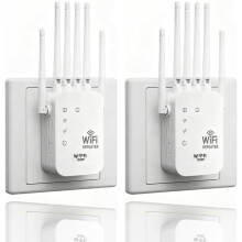 WLAN-Repeater mit 6 Antennen, starkem Signalverstärker, Richtverstärker und Ethernet-Anschluss