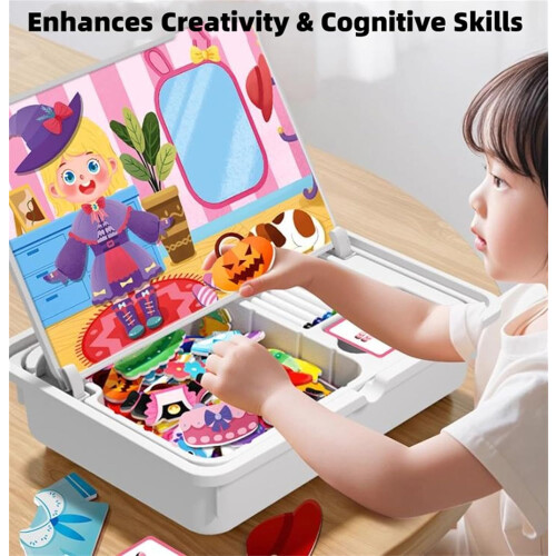 Magnetic Puzzle Learning Building Blocks, Jigsaw with Write Board Adults 2