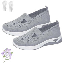 Lässige, atmungsaktive Damen-Sneaker zum Hineinschlüpfen, orthopädische Laufschuhe