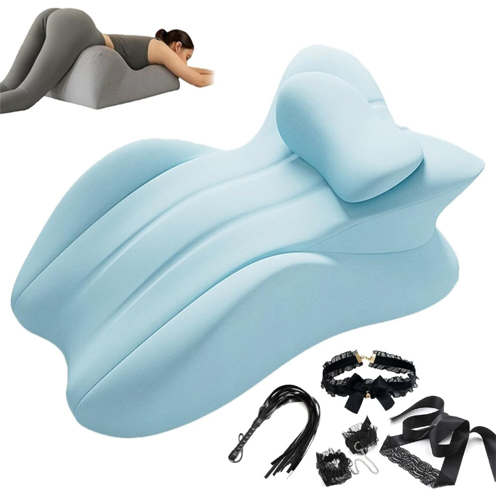 Oimg 27 Degree Couples Pillow Intimacy Wedge Pillow Ergonomic Posture Support Spinal Cushion