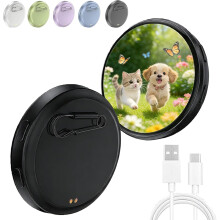 Crachá eletrônico com visor digital, tela sensível ao toque HD personalizada e controle por aplicativo Bluetooth.