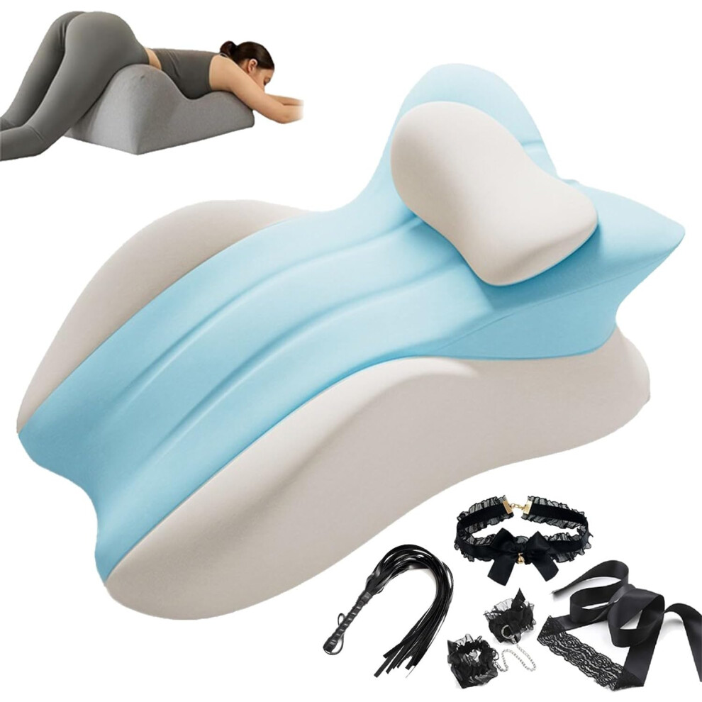 Oimg 27 Degree Couples Pillow Intimacy Wedge Pillow Ergonomic Posture Support Spinal Cushion