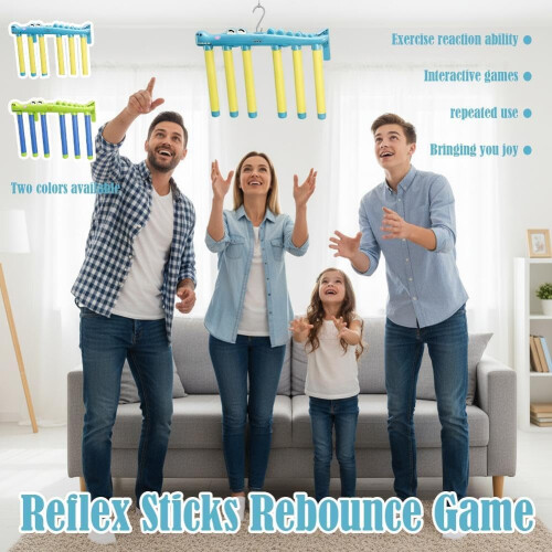 Reflex Sticks Game Hand Eye Coordination, Luminous Crocodile Catching 3 Speed 2