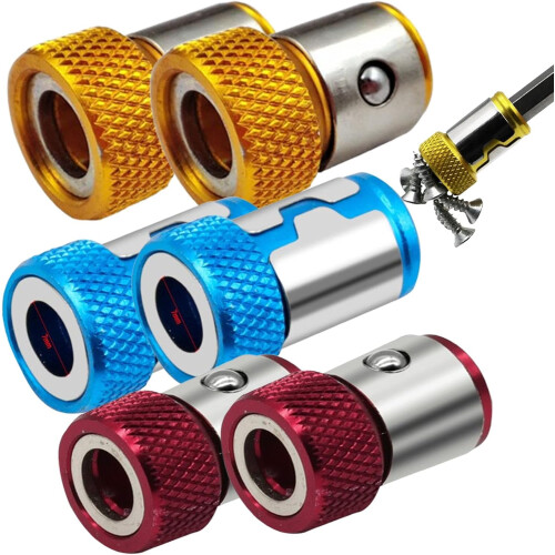 Upgrade Screwdriver Head Magnetic Ring Magnetic Toolbox Labels Holder for Drill Bits