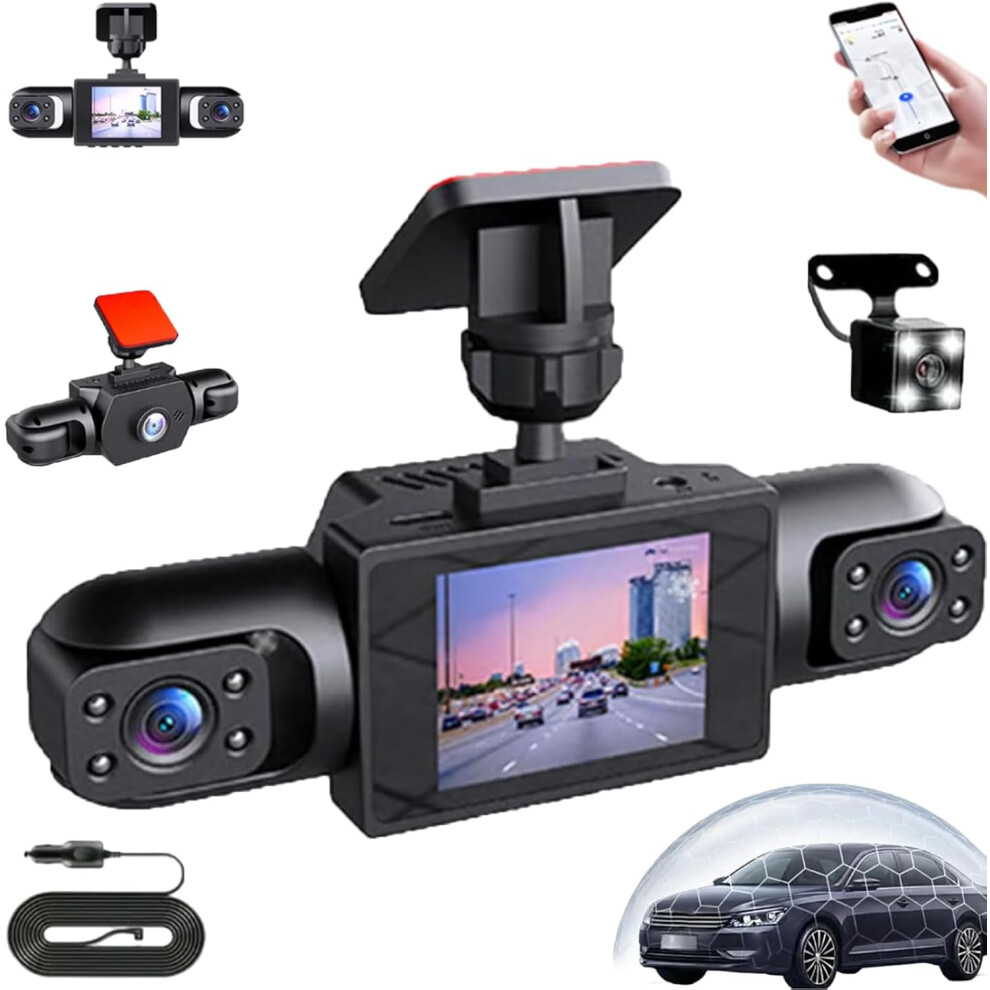 Full View Car Dashcam System 1080P Panoramic 360 Degree Wireless Night Vision Loop Recording 3233222894639