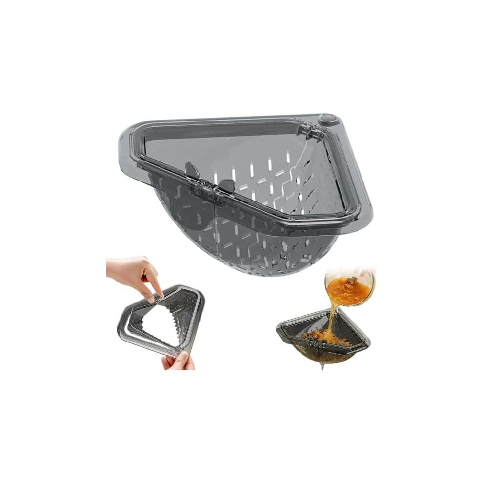 Triangular Drain Basket Kitchen Sink Strainer Magnetic Corner Filter For Home Use 3233222896435